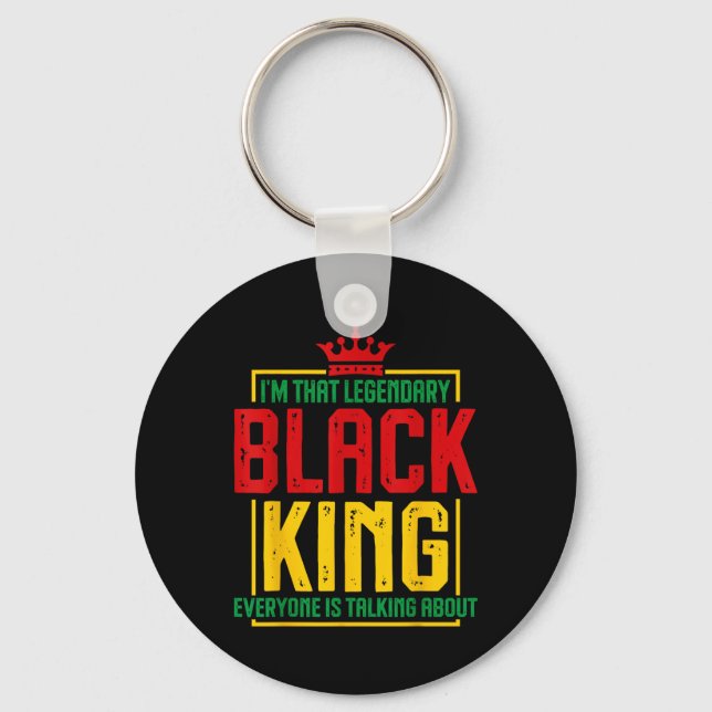 Chaveiro Sou Aquele Legendário Rei Negro Rei Africano Ameri (Frente)