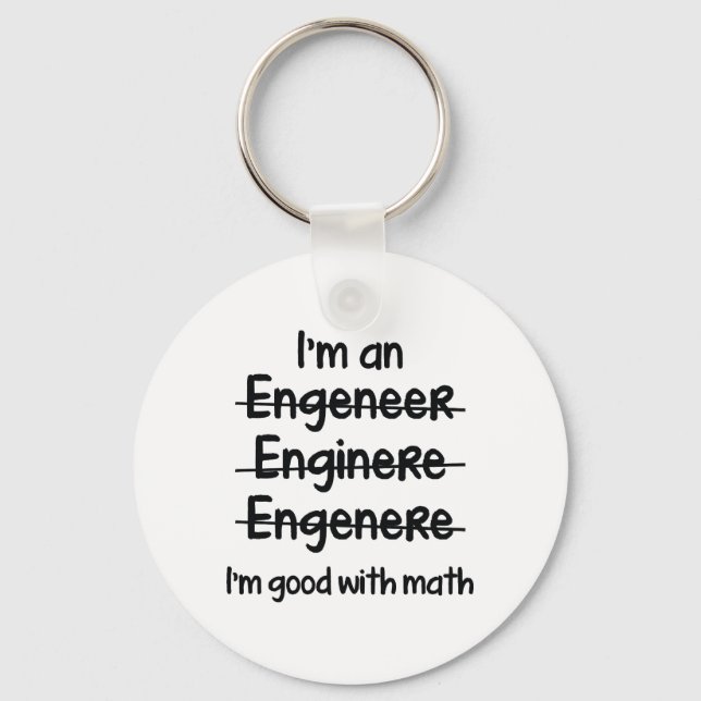 Chaveiro Sou bom com matemática (Frente)