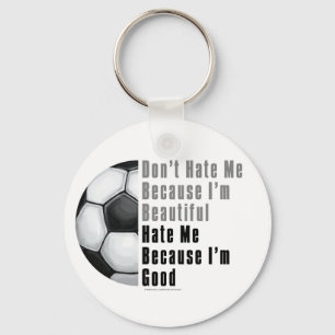 Chaveiro Sou Bonita, Sou Boa Bola De Futebol