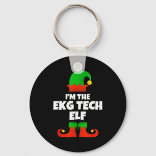Chaveiro Sou Ekg Tech Elf Família Pijama Natal Electroca