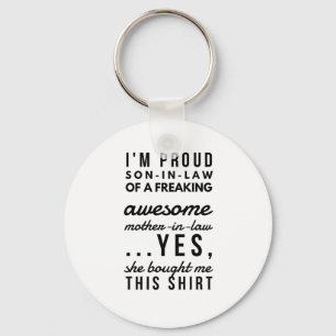 Chaveiro Sou genro orgulhoso de uma sogra.