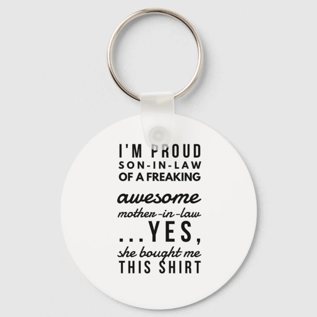 Chaveiro Sou genro orgulhoso de uma sogra. (Frente)