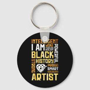 Chaveiro Sou Inteligente Orgulhoso Artista Negro História F