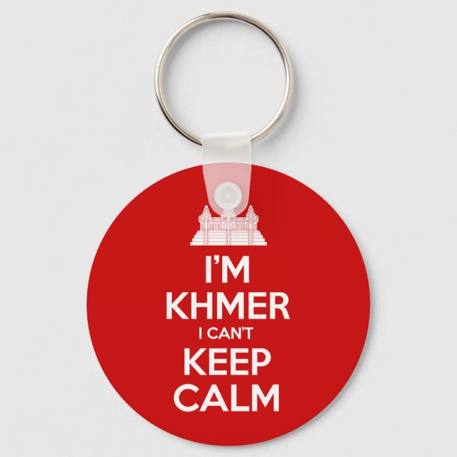 Chaveiro Sou Khmer, não consigo ficar calmo (Frente)