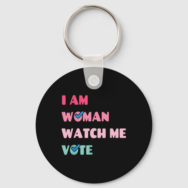 Chaveiro Sou Mulher, Vejam-me Votar (Frente)