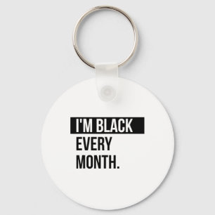 Chaveiro Sou Negro Todos os Meses - Camiseta de História Ne