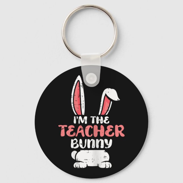 Chaveiro Sou O Professor Bunny Easter Ovo Primavera Wom (Frente)