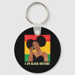 Chaveiro Sou Rainha Educada da História Negra Afro-American