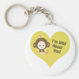 Chaveiro Sou selvagem sobre você, macaco