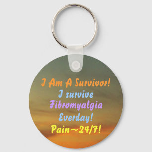 Chaveiro Sou Sobrevivente, Sobrevivo, Fibromialgia.chaveiro