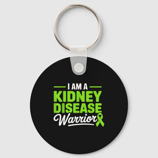 Chaveiro Sou um guerreiro da doença renal doença renal (Frente)