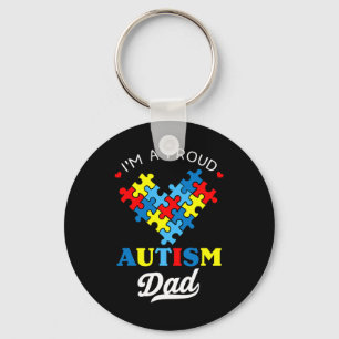 Chaveiro Sou um Pai Orgulhoso de Autismo Conscientização do