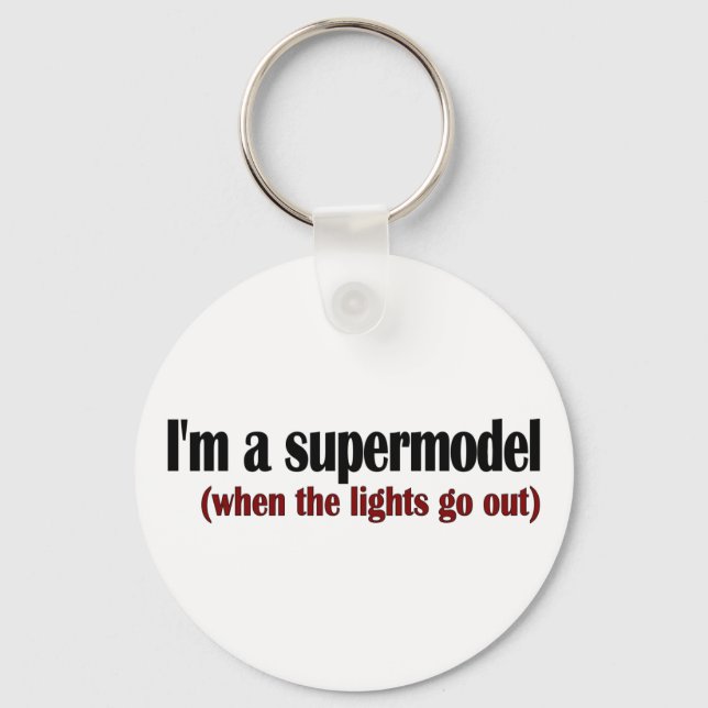 Chaveiro Sou Um Supermodelo (Frente)