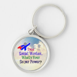 Chaveiro Sou um Trabalhador Social. Qual é o seu super pod