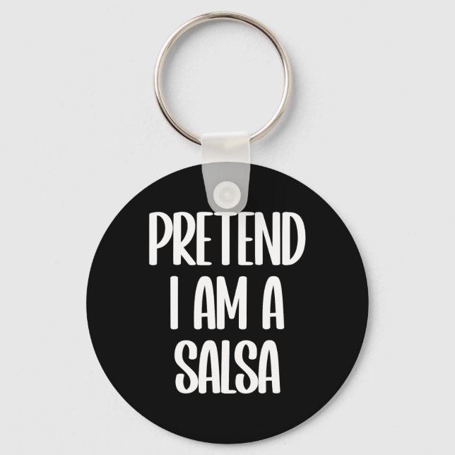 Chaveiro Sou uma fantasia de Salsa Halloween (Frente)