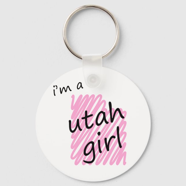 Chaveiro Sou uma garota de Utah (Frente)