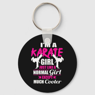 Chaveiro Sou uma Karate Girl como uma garota, mas mais lega