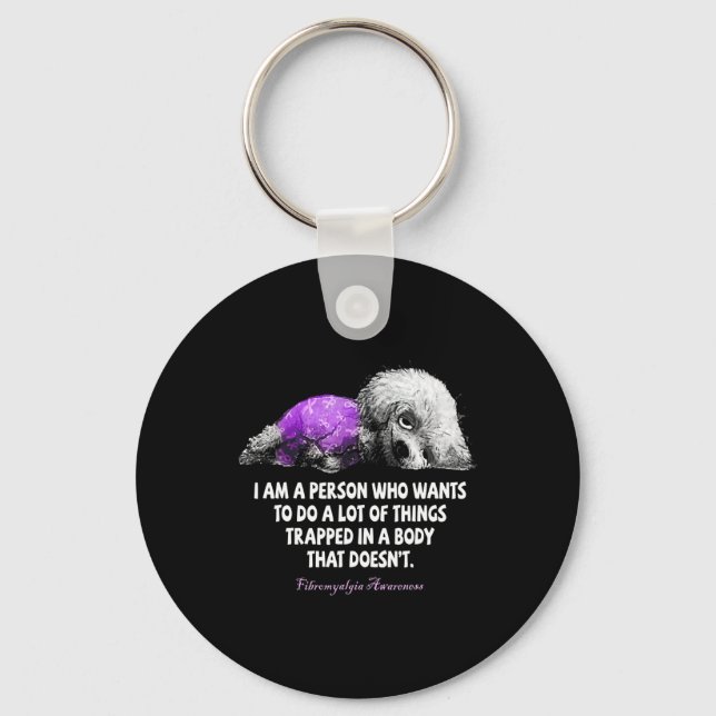 Chaveiro Sou Uma Pessoa Que Quer Fazer Muitas Coisas Fibro (Frente)