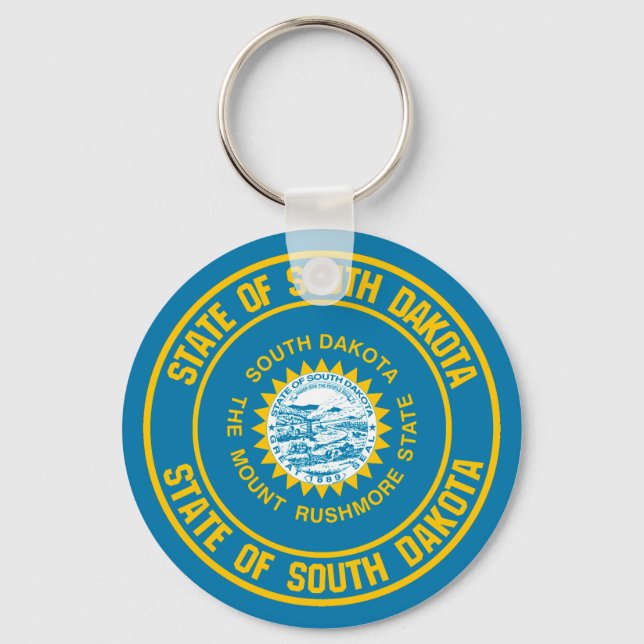 Chaveiro South Dakota Round Emblem (Frente)