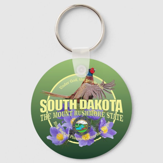 Chaveiro South Dakota State Bird & Flower (Frente)