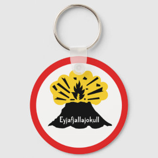 Chaveiro Souvenir de Eyjafjallajokull, seu toque de vulcão