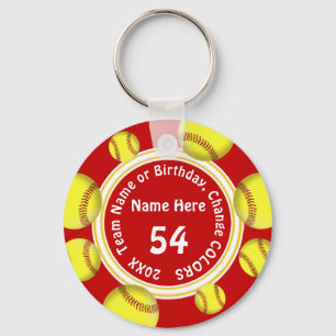 Chaveiro Souvenirs de Softball personalizadas, brancas e br