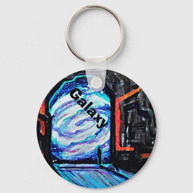 Chaveiro Sozinho com o Abismo Brilhante (Frente)