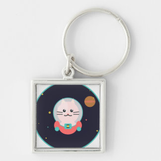 Chaveiro Space Cat Keychain
