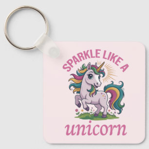 Chaveiro Sparkle como um unicórnio