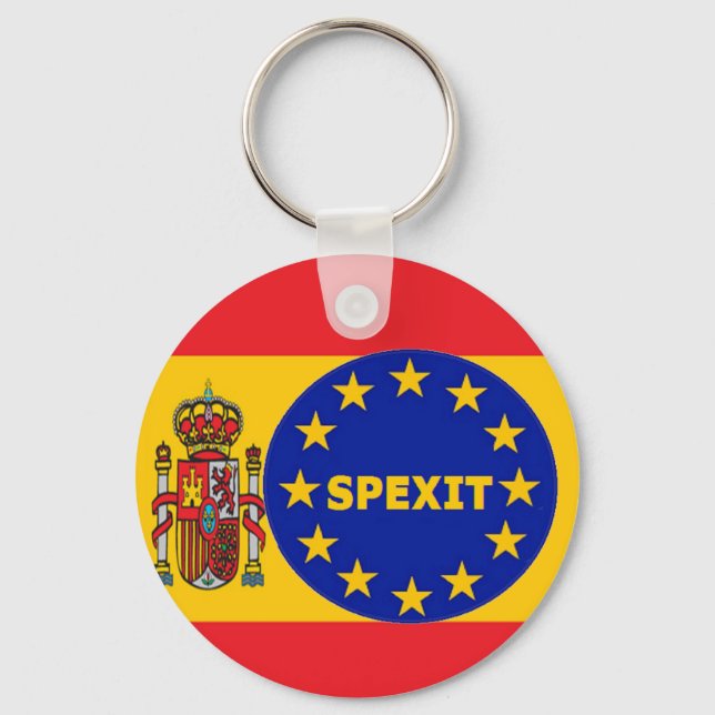 Chaveiro Spexit da EU para Sinalizador de Espanha da Cadeia (Frente)