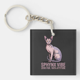 Chaveiro Sphynx Cat Vibe Under Sunlight Art