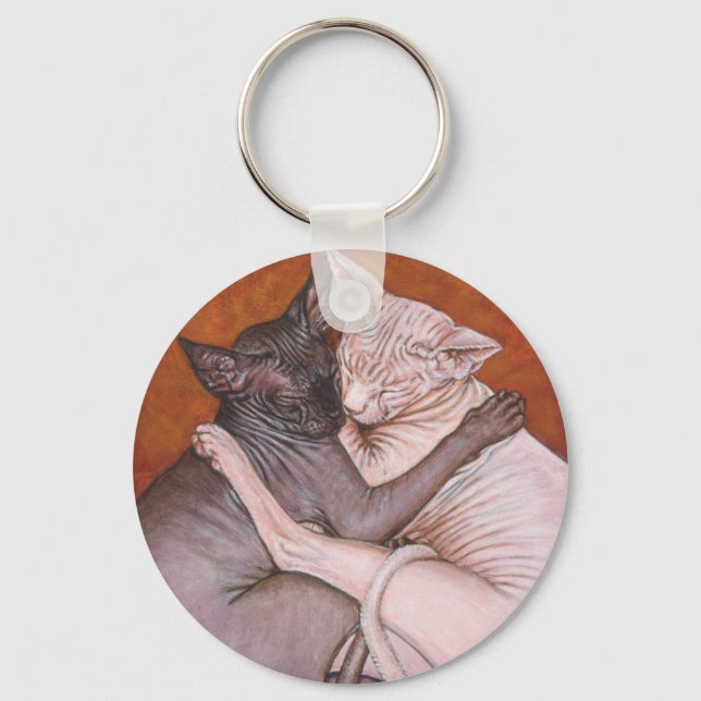 Chaveiro Sphynx Sphinx Cat Cats Nap Time (Frente)