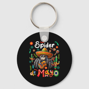 Chaveiro Spider Cinco De Mayo Mexicano Sombrero Guitar Cor