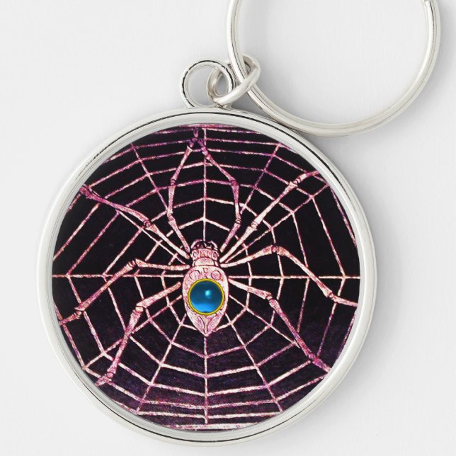 Chaveiro SPIDER E WEB Blue Sapphire Black (Frente)