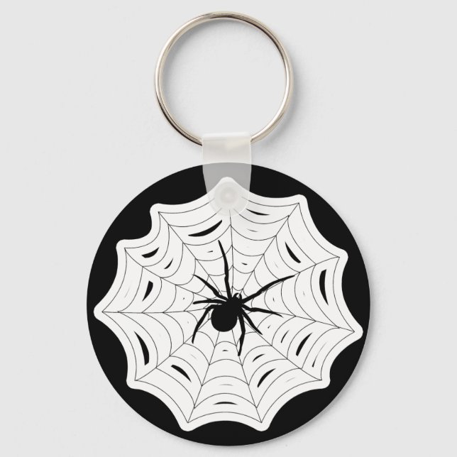 Chaveiro Spider Web Halloween Spooky Inseto (Frente)