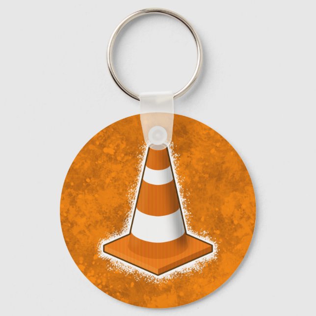 Chaveiro Splatter Cone de Segurança de Tráfego (Frente)