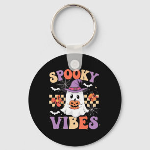 Chaveiro Spookes Vibes Ghost Retro Groovy Halloween Kids Gi