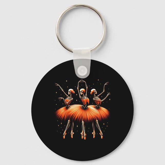 Chaveiro Spooky Byllerina Skeleton Dance Dia de as Bruxas e (Frente)