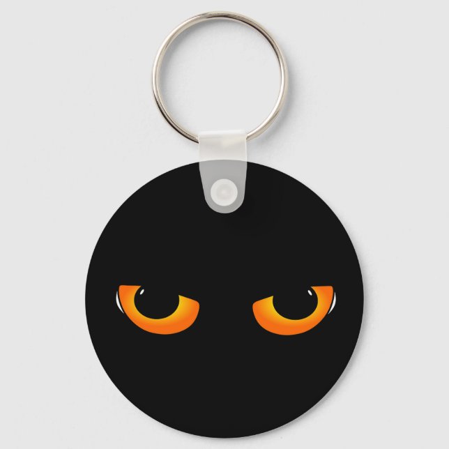 Chaveiro Spooky Cat Eyes (Frente)