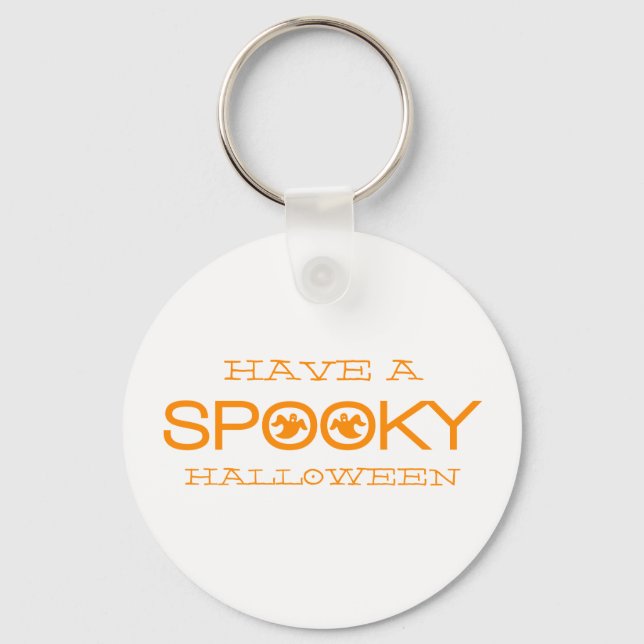 Chaveiro Spooky Typography Halloween Keychain (Frente)