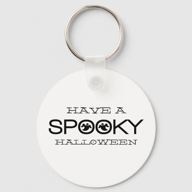 Chaveiro Spooky Typography Halloween Keychain (Frente)