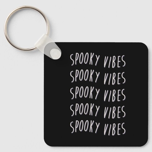 Chaveiro spooky vibes typography (Frente)