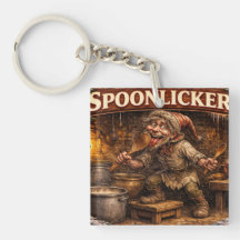 Spoon Licker Icelandic Yule Lad postcard 