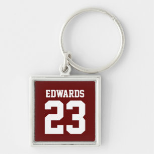 Chaveiro Sports Numbered With Name