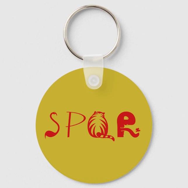 Chaveiro "SPQR" Keychain (Frente)