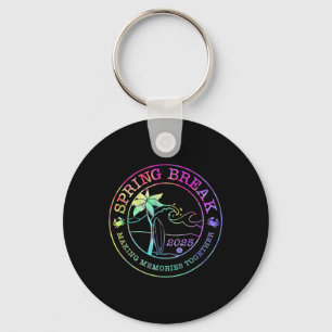 Chaveiro Spring Break Squad Crew Vintage 2025 Beach Palm Fa
