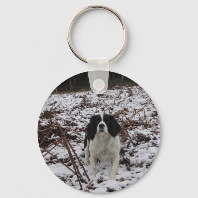Chaveiro Springer Spaniel, teclado (Frente)