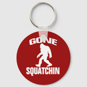 Chaveiro Squatchin ido - branco e vermelho