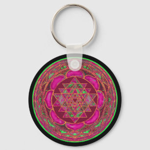 Chaveiro Sri Lakshmi Yantra Mandala