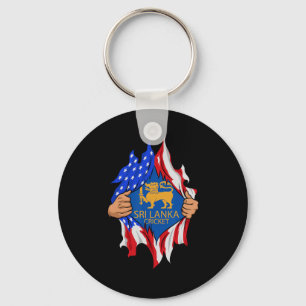 Chaveiro Sri Lanka Críquete Bandeira Dos EUA Perfeito Para